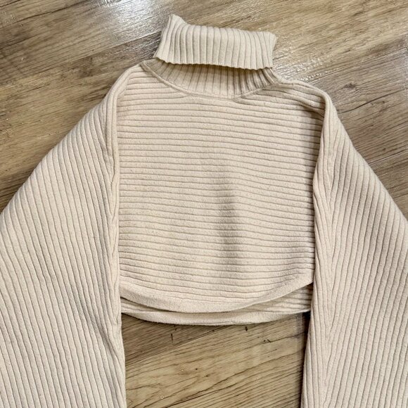 Free People Tops - Free People Cropped Knit turtle neck